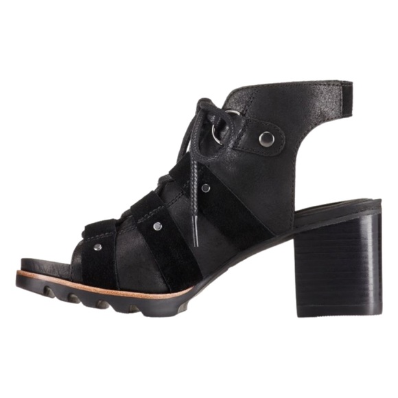 Sorel Women’s Addington Leather Sandal Color: Black Size: 8.5 - Picture 2 of 12